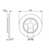 Jeu de disques de frein BOSCH 0 986 479 050