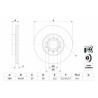 Jeu de disques de frein BOSCH 0 986 479 088