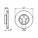 Jeu de disques de frein BOSCH 0 986 479 147