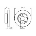 Jeu de disques de frein BOSCH 0 986 479 162