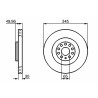 Jeu de disques de frein BOSCH 0 986 479 204