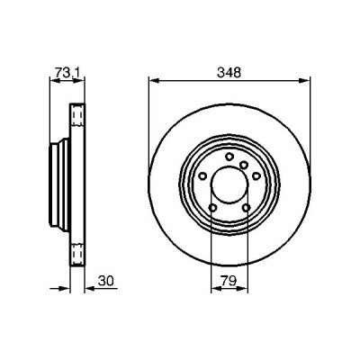 Jeu de disques de frein BOSCH 0 986 479 265