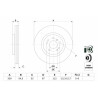 Jeu de disques de frein BOSCH 0 986 479 269