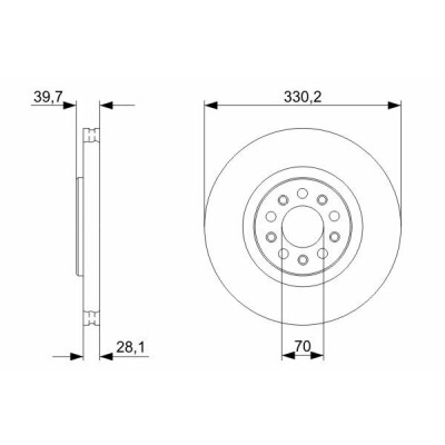 Jeu de disques de frein BOSCH 0 986 479 290