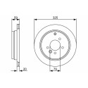 Jeu de disques de frein BOSCH 0 986 479 375