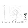 Jeu de disques de frein BOSCH 0 986 479 436