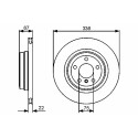 Jeu de disques de frein BOSCH 0 986 479 439
