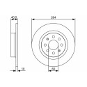 Jeu de disques de frein BOSCH 0 986 479 517