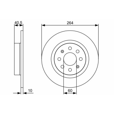 Jeu de disques de frein BOSCH 0 986 479 517