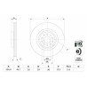 Jeu de disques de frein BOSCH 0 986 479 736