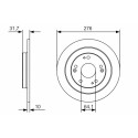 Jeu de disques de frein BOSCH 0 986 479 A92