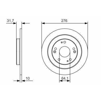 Jeu de disques de frein BOSCH 0 986 479 A92