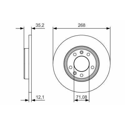 Jeu de disques de frein BOSCH 0 986 479 C24