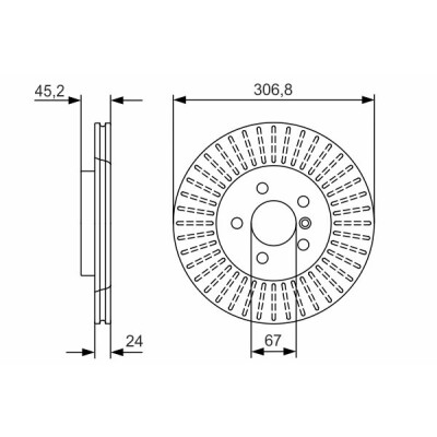 Jeu de disques de frein BOSCH 0 986 479 C93