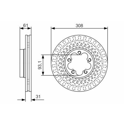 Jeu de disques de frein BOSCH 0 986 479 C99