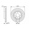 Jeu de disques de frein BOSCH 0 986 479 R76
