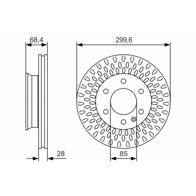 Jeu de disques de frein BOSCH 0 986 479 R78