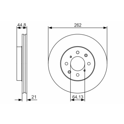 Jeu de disques de frein BOSCH 0 986 479 R80