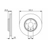 Jeu de disques de frein BOSCH 0 986 479 R93