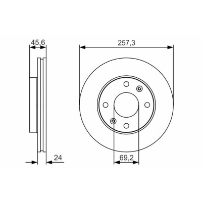 Jeu de disques de frein BOSCH 0 986 479 S03