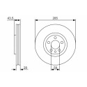 Jeu de disques de frein BOSCH 0 986 479 S62
