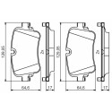 Jeu de plaquettes de frein BOSCH 0 986 495 426