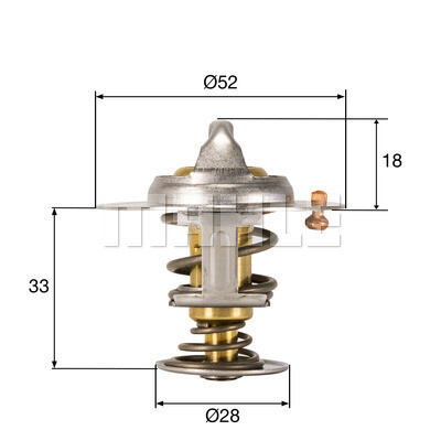 Thermostat, liqiuide de refroidissement