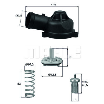 Thermostat, liqiuide de refroidissement