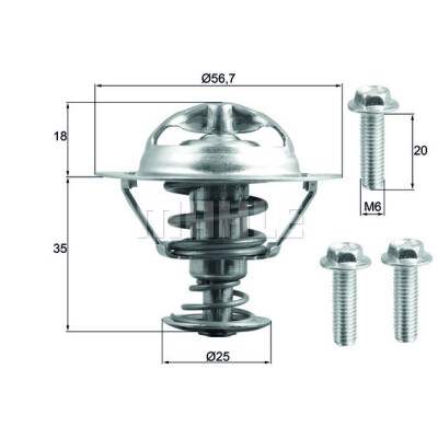 Thermostat, liqiuide de refroidissement