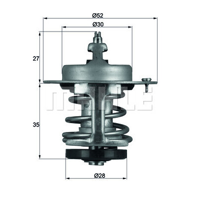 Thermostat, liqiuide de refroidissement