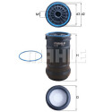 Filtre à carburant MAHLE ORIGINAL KC 648D