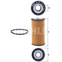 Filtre à huile MAHLE ORIGINAL OX 1267D