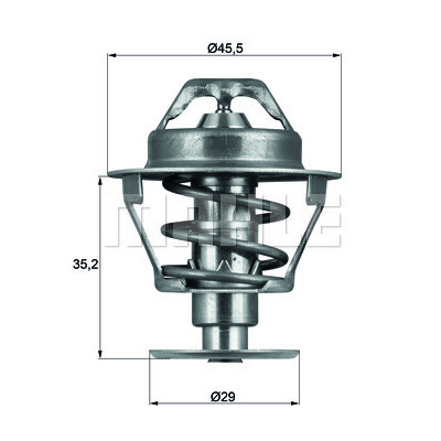 Thermostat, liqiuide de refroidissement