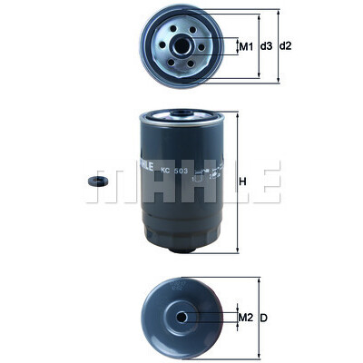 Filtre à carburant MAHLE ORIGINAL KC 503D