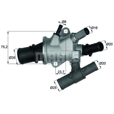 Thermostat, liqiuide de refroidissement