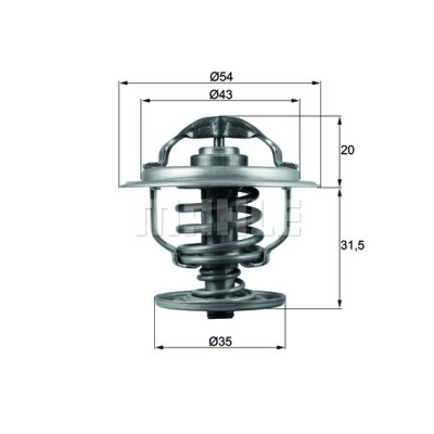 Thermostat, liqiuide de refroidissement