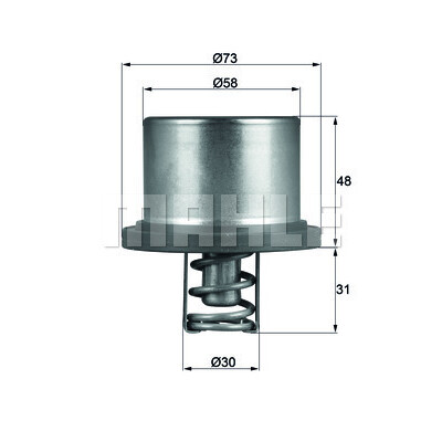 Thermostat, liquide de refroidissement MAHLE ORIGINAL THD 2 89