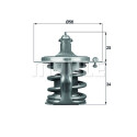 Thermostat, liquide de refroidissement MAHLE ORIGINAL TX 79 78D
