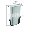 Filtre à air MAHLE ORIGINAL LX 1009/6