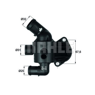 Thermostat, liquide de refroidissement MAHLE ORIGINAL TI 15 87