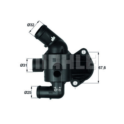 Thermostat, liquide de refroidissement MAHLE ORIGINAL TI 15 87
