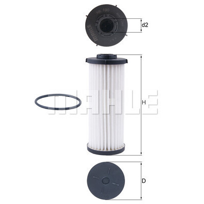 Filtre hydraulique, transmission automatique MAHLE ORIGINAL HX 190D