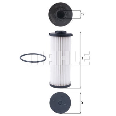Filtre hydraulique, transmission automatique MAHLE ORIGINAL HX 190D
