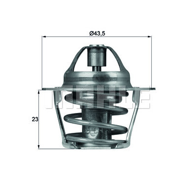 Thermostat, liquide de refroidissement MAHLE ORIGINAL TX 61 83
