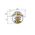 Thermostat, liqiuide de refroidissement