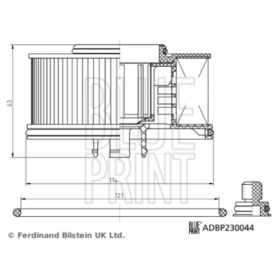 Filtre à carburant BLUEPRINT ADBP230044