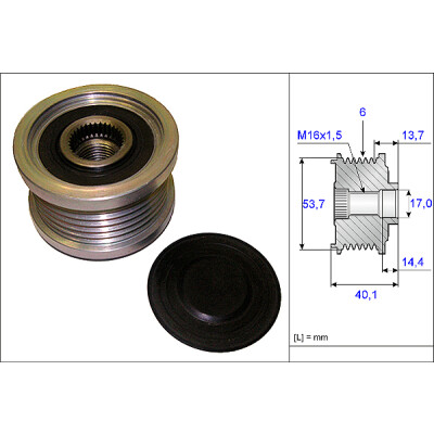 Roue libre d'alternateur INA 535 0202 10