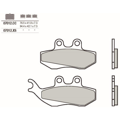 Jeu de plaquettes de frein Brembo