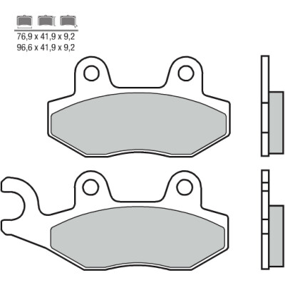 Jeu de plaquettes de frein BREMBO 07035BRE