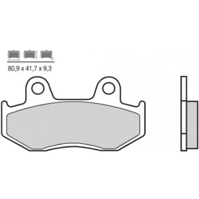 Jeu de plaquettes de frein BREMBO 07038BRE